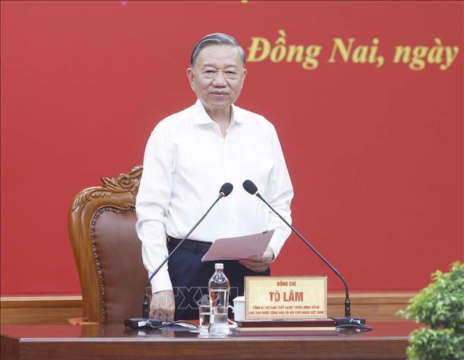 Tổng Bí thư, Chủ tịch nước Tô Lâm phát biểu chỉ đạo. Ảnh: Thống Nhất/TTXVN