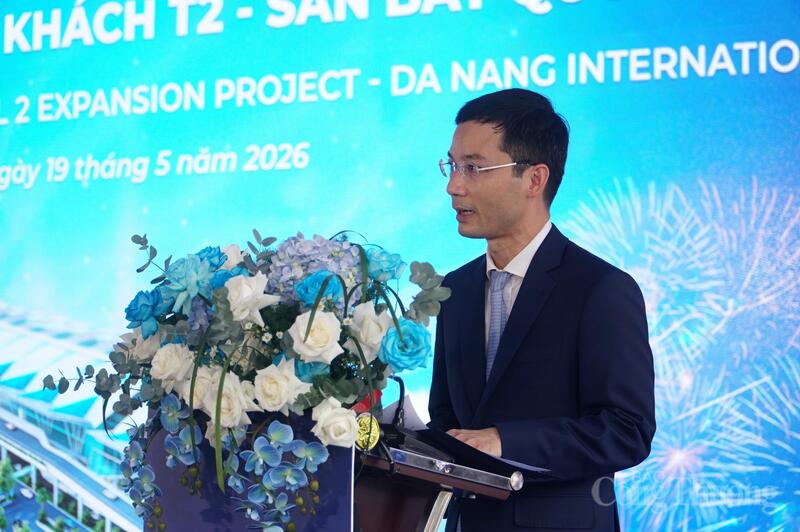 Ông Hồ Thế Anh, Tổng Giám đốc AHT phát biểu tại lễ khởi công