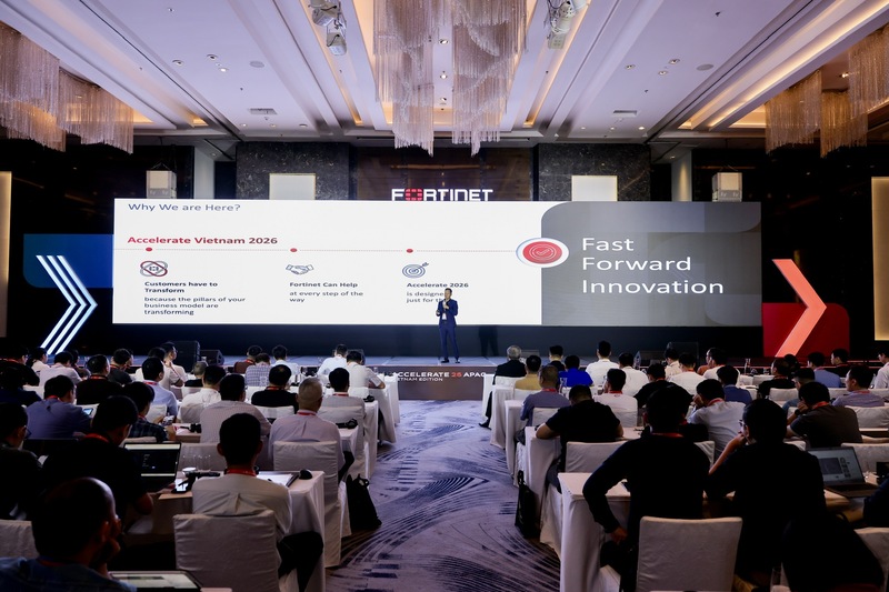 Ông Nguyễn Gia Đức, Giám đốc quốc gia Fortinet Việt Nam phát biểu