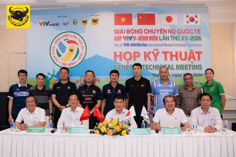 Ban tổ chức họp kỹ thuật trước thềm Giải bóng chuyền nữ Quốc tế Cúp VTV9 - Bình Điền lần thứ 15 năm 2026