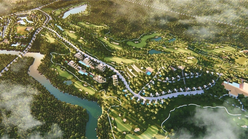 Phối cảnh dự án Khu tổ hợp văn hóa, thể dục thể thao sân golf Quân Chu
