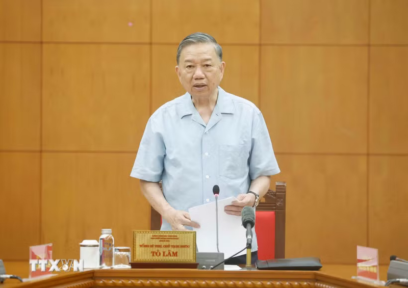 Tổng Bí thư, Chủ tịch nước Tô Lâm chủ trì buổi làm việc với Đảng ủy Bộ Y tế về công tác y học cổ truyền Việt Nam. Ảnh: Thống Nhất/TTXVN