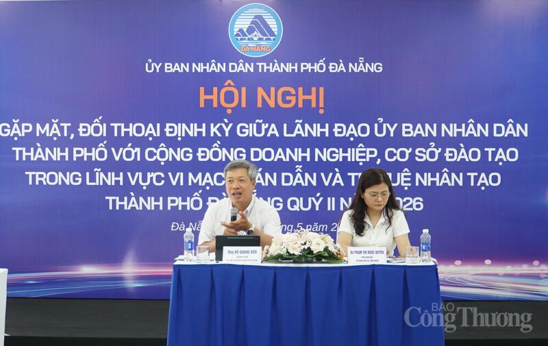 Lãnh đạo TP. Đà Nẵng đối thoại với cộng đồng doanh nghiệp, cơ sở đào tạo trong lĩnh vực vi mạch bán dẫn và trí tuệ nhân tạo (AI).