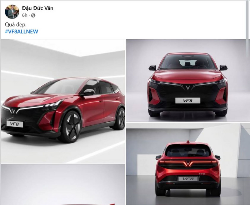 Người dùng Việt đánh giá cao thiết kế của VF 8 thế hệ mới.