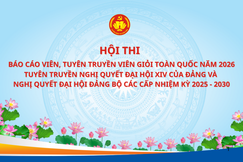 Hội thi Báo cáo viên, Tuyên truyền viên giỏi tuyên truyền Nghị quyết Đại hội XIV của Đảng. Nguồn: btgdv.cantho.gov.vn