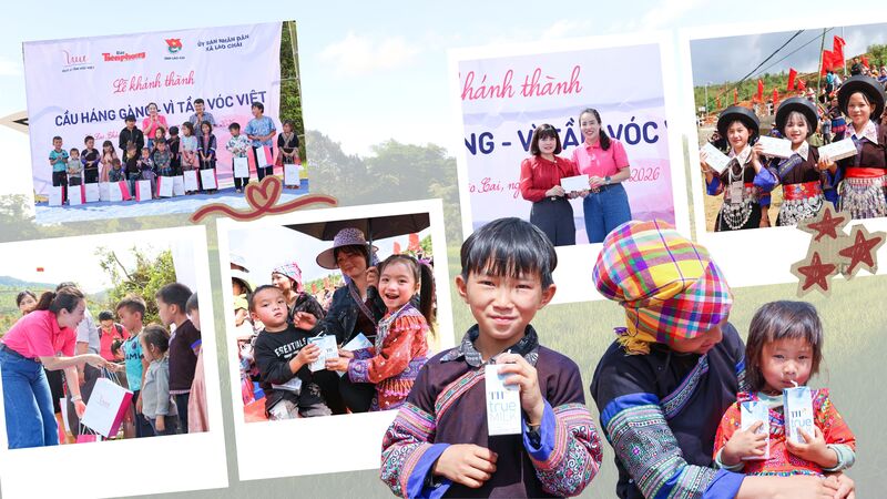 Nhịp cầu sẽ góp phần mang đến những cơ hội mới như nụ cười của các em nhỏ ngày khánh thành.
