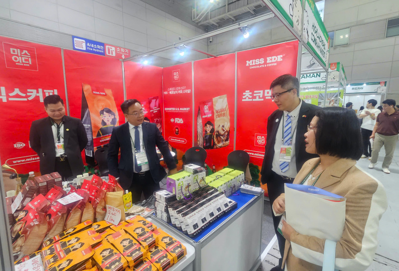 Sản phẩm cà phê Việt Nam được giới thiệu tại Gwangju Global Food Fair 2026.
