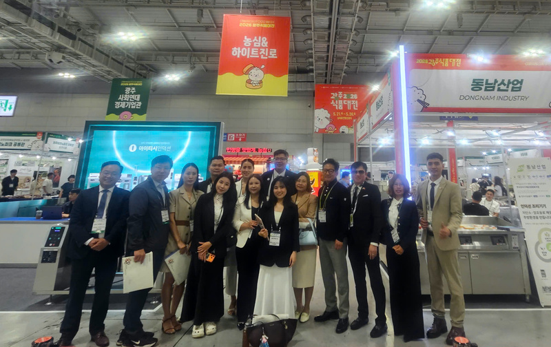 Đại diện một số doanh nghiệp tham dự Hội nghị triển lãm Gwangju Global Food Fair 2026.
