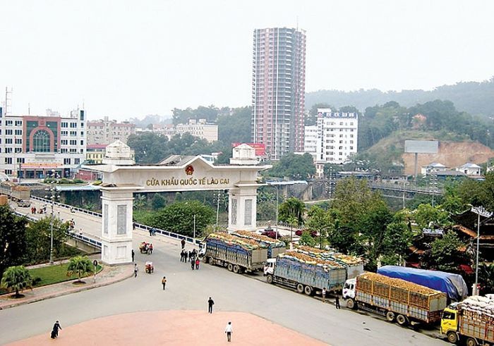 Lào Cai phấn đấu tổng giá trị hàng hóa xuất khẩu, nhập khẩu qua địa bàn đạt 10 tỷ USD. Ảnh: CP