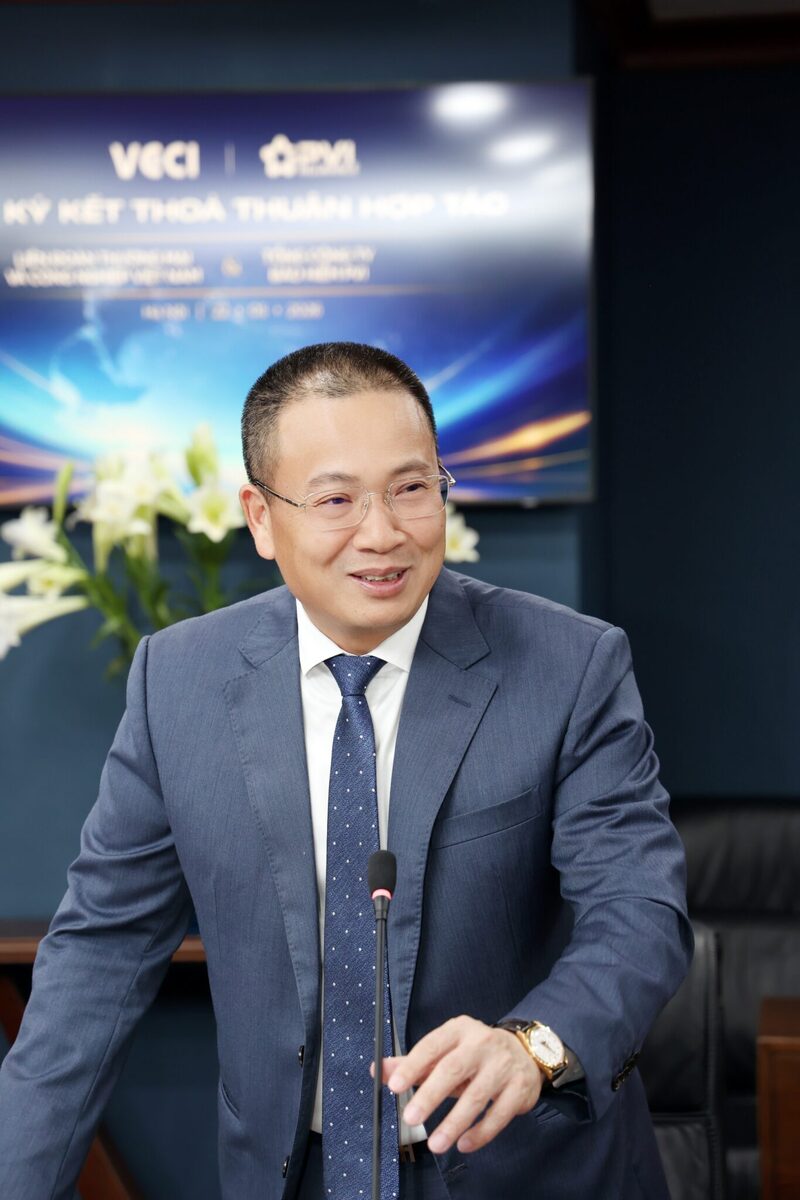 Ông Phạm Anh Đức – Tổng giám đốc Tổng công ty Bảo hiểm PVI phát biểu tại buổi lễ