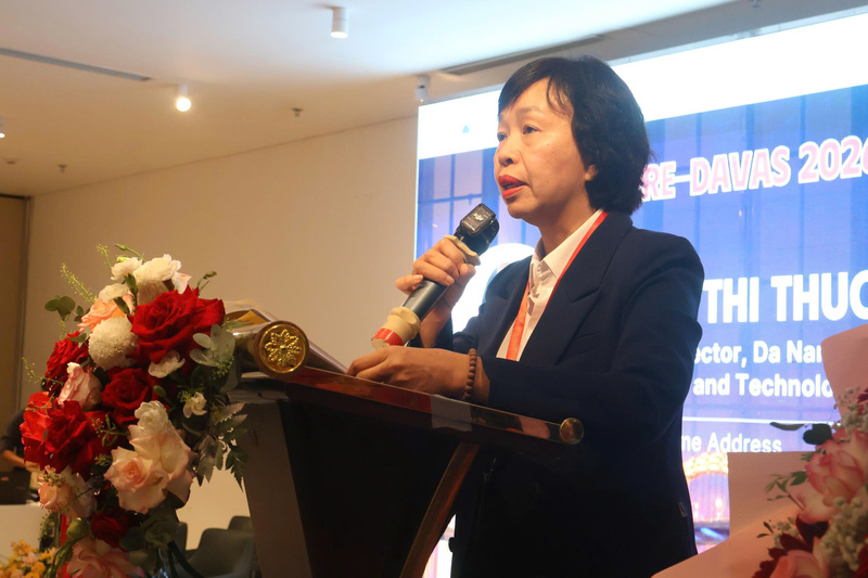 Bà Lê Thị Thục, Phó Giám đốc Sở Khoa học và Công nghệ TP. Đà Nẵng kỳ vọng rằng sẽ có nhiều sáng kiến, chương trình và dự án cụ thể sẽ tiếp tục được triển khai thông qua DAVAS 2026. Ảnh: Diễm Phúc