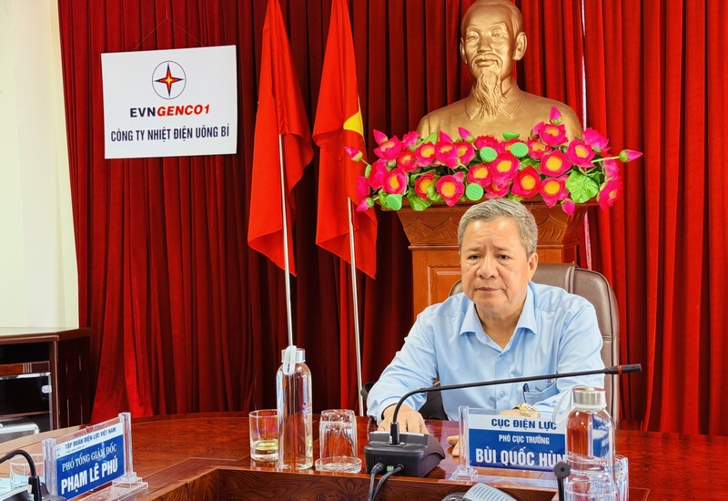 Ông Bùi Quốc Hùng – Phó Cục trưởng Cục Điện lực, Bộ Công Thương chủ trì buổi làm việc.