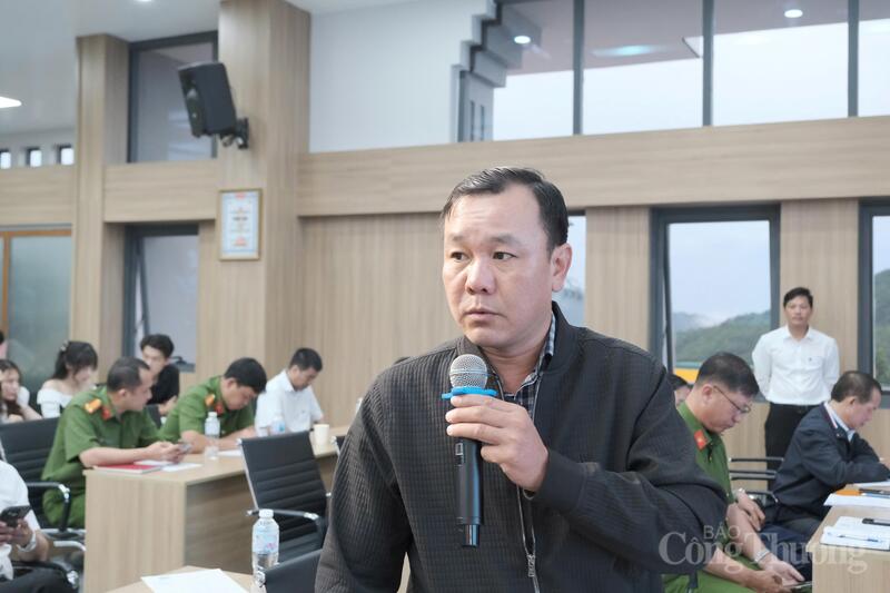 Lãnh đạo Sở Nông nghiệp và Môi trường tỉnh Lâm Đồng trong phiên thảo luận. Ảnh: Lê Sơn
