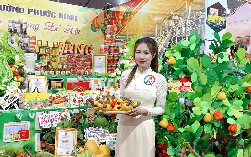 Phường Phước Bình mang đến lễ hội nhiều sản phẩm điều đặc trưng của địa phương.