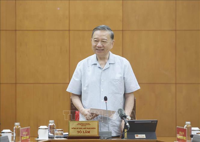 Tổng Bí thư, Chủ tịch nước Tô Lâm phát biểu chỉ đạo. Ảnh: Thống Nhất/TTXVN