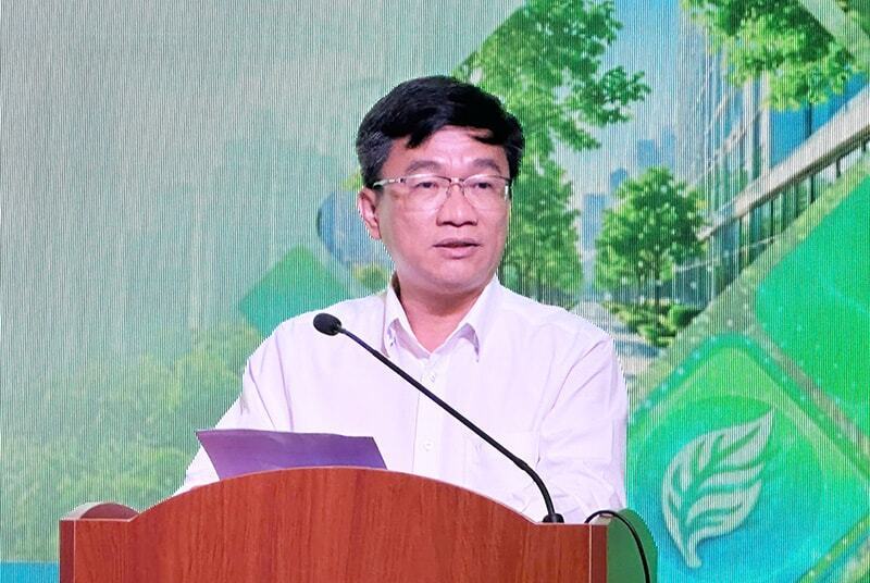 Ông Trần Trọng Tuyên - Phó giám đốc Sở Khoa học và Công nghệ TP. Hồ Chí Minh phát biểu. Ảnh: Kiều Anh.