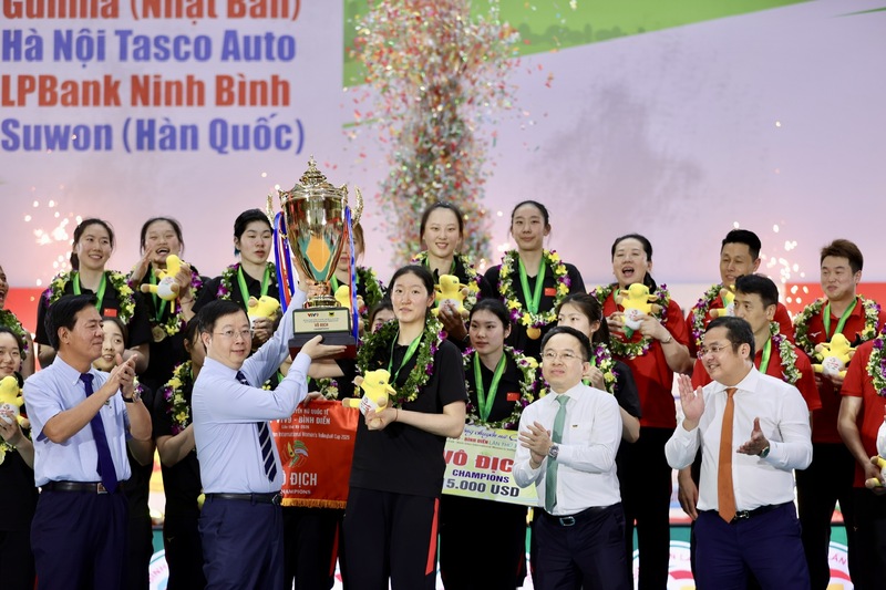 Đội Giang Tô (Trung Quốc) lần thứ ba đăng quang Cúp VTV9 - Bình Điền.