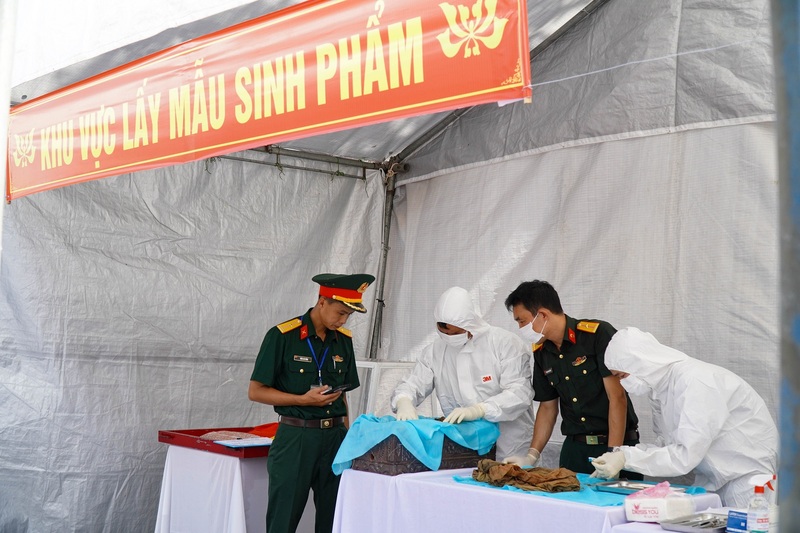 Các hài cốt sau quy tập được quản lý, bảo quản và thờ cúng trang nghiêm theo đúng quy định. Ảnh: Bình Nguyên