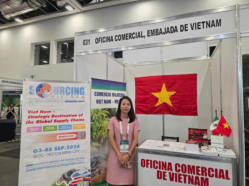 Trong khuôn khổ Expo ANTAD 2026, Thương vụ đã gặp gỡ, làm việc với các doanh nghiệp Mexico để xúc tiến thương mại, đầu tư và quảng bá các hàng hóa thế mạnh của Việt Nam