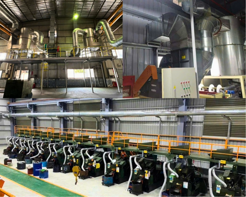 Giải pháp xử lý khí thải ba cấp do doanh nghiệp trong nước phát triển, ứng dụng nguyên lý Venturi - tách khí-lỏng - tuyển nổi. Ảnh: Hoàng Lân