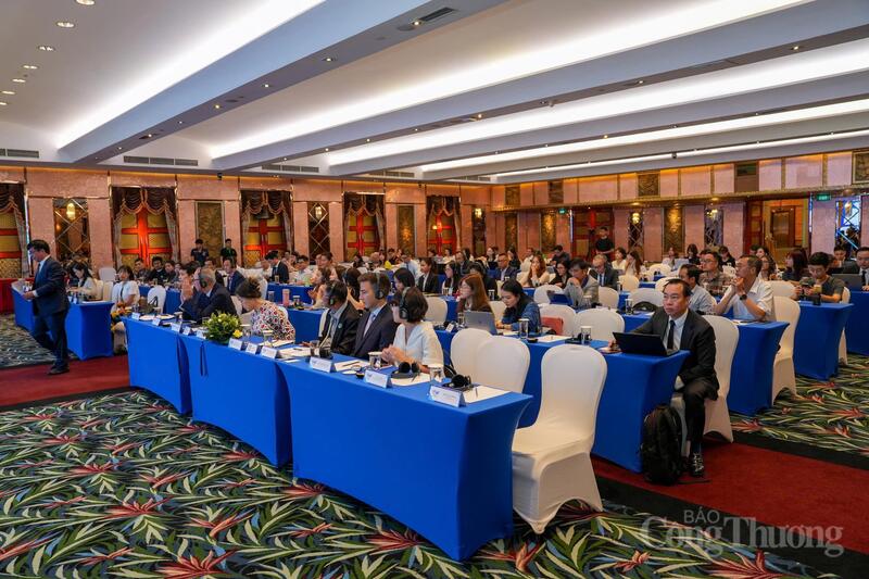 Hội thảo “Giải quyết tranh chấp thương mại quốc tế trong bối cảnh thương mại toàn cầu biến động: Các xu hướng và định vị vai trò của Việt Nam” diễn ra sáng 26/5. Ảnh: NH