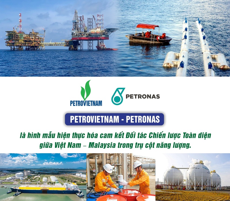 Mối quan hệ hợp tác giữa Petrovietnam và Petronas đã trở thành hình mẫu của sự hợp tác - Ảnh: Petrovietnam
