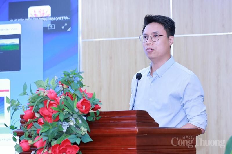 Ông Đoàn Hữu Phước - Giám đốc phụ trách khối sản xuất và tư vấn giải pháp chuyển đổi số ERP khu vực Châu Á Thái Bình Dương - Công ty Sotatek, đại diện Hiệp hội Logistics Việt Nam. Ảnh: Quỳnh Trang