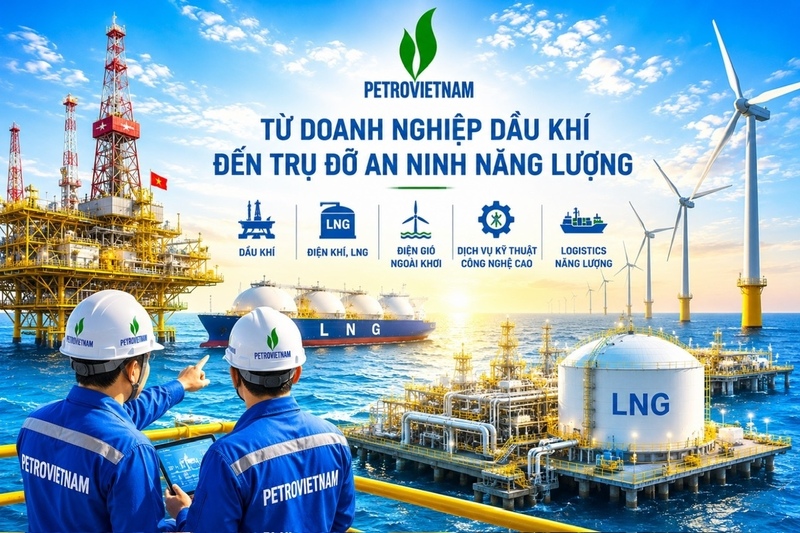 Petrovietnam đang khẳng định vai trò trở thành tập đoàn năng lượng, công nghiệp giữ vai trò trụ đỡ an ninh năng lượng - Ảnh: Petrovietnam