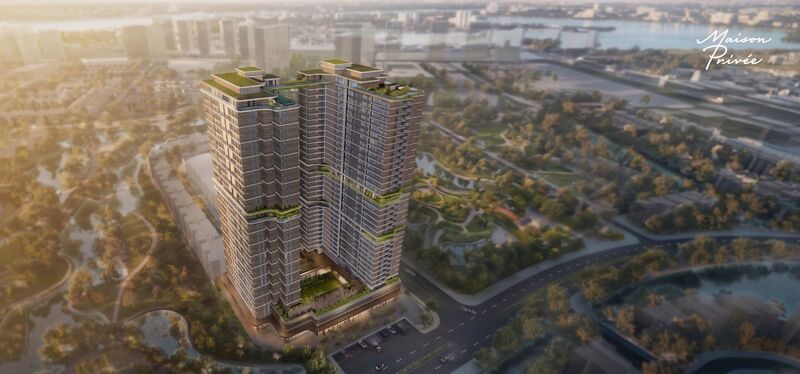 Phối cảnh Maison Privée, dự án nhà ở hạng sang mới nhất của CapitaLand Development tại khu đô thị Ciputra