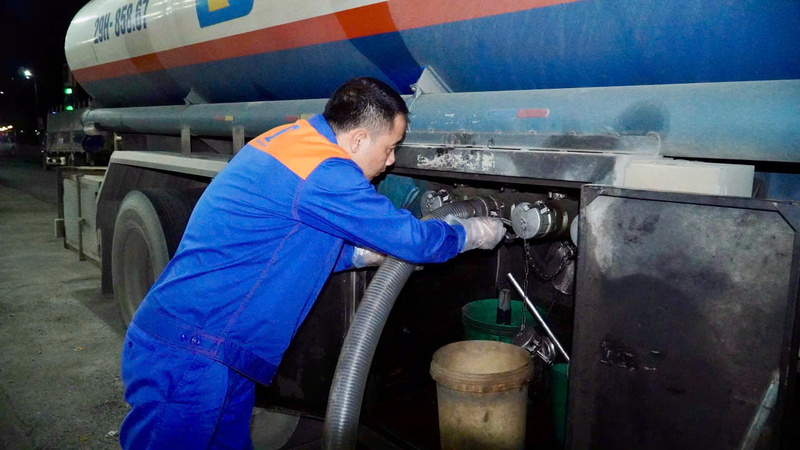 Tính đến ngày 28/5, đã có 99/102 cửa hàng trên địa bàn tỉnh Lai Châu thực hiện chuyển đổi sang xăng E10. Ảnh: CTV
