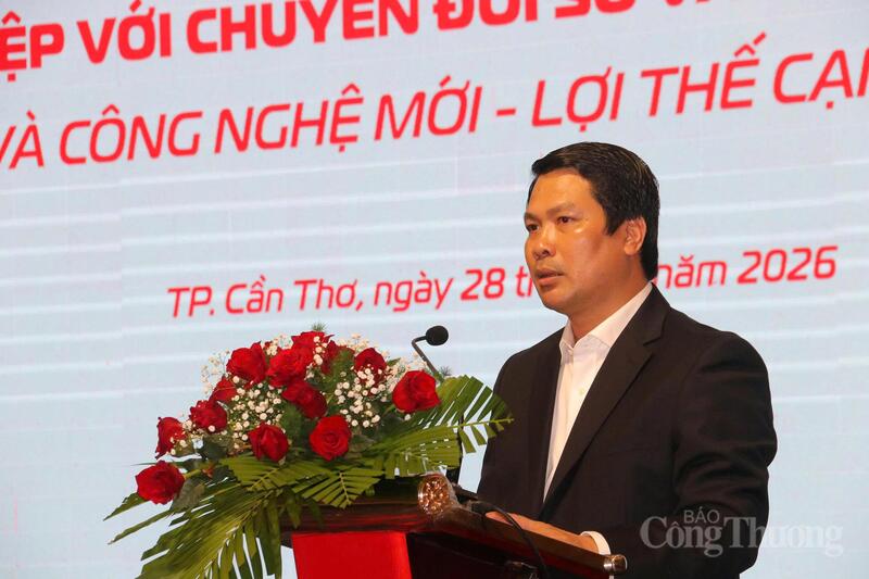 Ông Hà Vũ Sơn – Giám đốc Sở Công Thương TP. Cần Thơ phát biểu tại hội nghị.