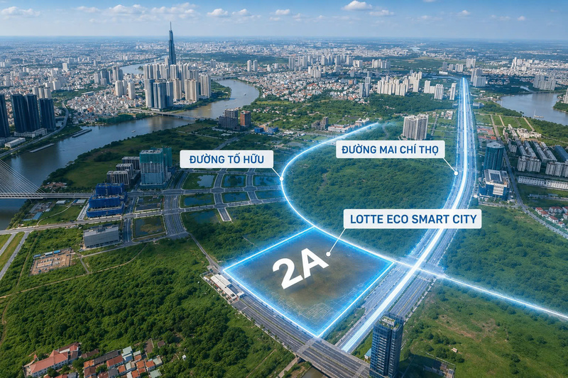 Dự án Thu Thiem Eco Smart City được phát triển tại phân khu chức năng 2A, Khu đô thị mới Thủ Thiêm, TP. Hồ Chí Minh.