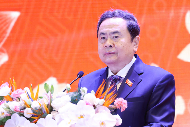 Chủ tịch Quốc hội Trần Thanh Mẫn phát biểu khai mạc hội nghị. Ảnh: Văn Quốc