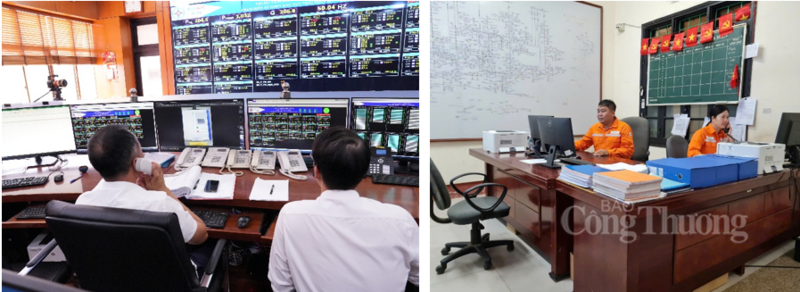 Trung tâm điều khiển và các tổ trực của Công ty Điện lực Thái Nguyên chủ động ứng trực 24/24 giờ trong mùa nắng nóng.