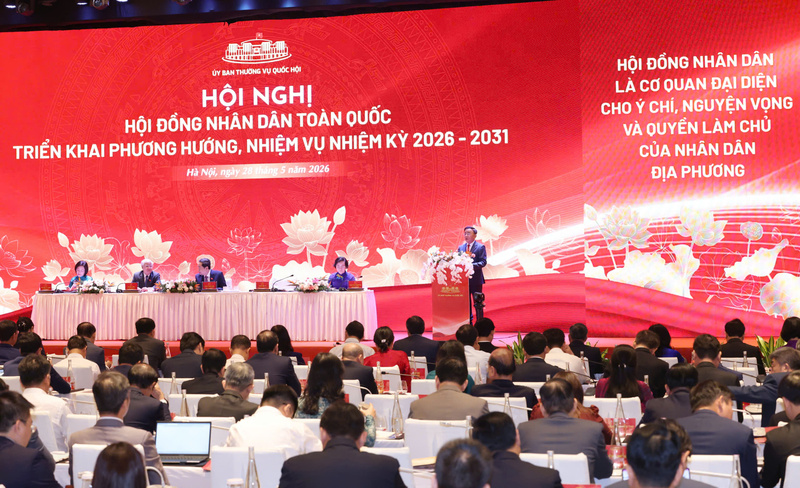 Đồng chí Trần Cẩm Tú, Ủy viên Bộ Chính trị, Thường trực Ban Bí thư Trần Cẩm Tú phát biểu tại Hội nghị. Ảnh: Văn Quốc