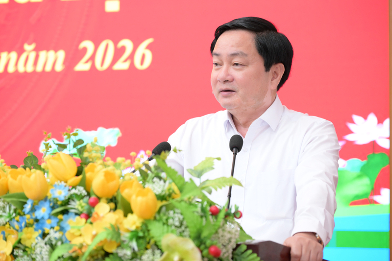 Bí thư Tỉnh ủy Tây Ninh Nguyễn Văn Quyết chỉ đạo triển khai các nhiệm vụ, khâu đột phá chiến lược. Ảnh: Kiên Định
