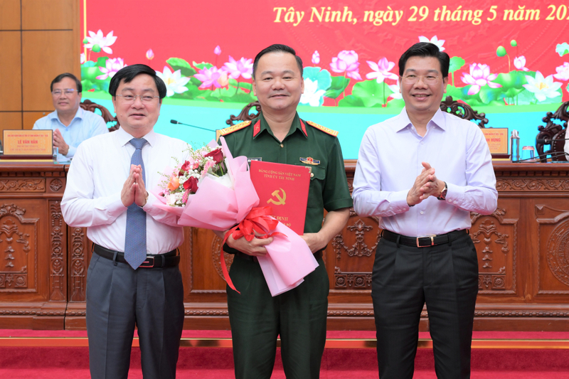 Đại tá Bùi Đăng Ninh được Ban Bí thư chỉ định tham gia Ban Chấp hành Đảng bộ tỉnh nhiệm kỳ 2025 - 2030. Ảnh: Kiên Định