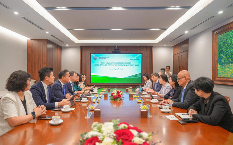 Cuộc trao đổi, làm việc cấp cao giữa lãnh đạo Vietcombank và AIIB