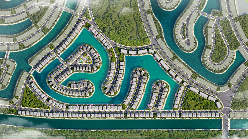 Khu The Tropic nằm tại giao điểm trục Hạnh Phúc và Tương Lai, tâm điểm "tam giác vàng" Thủy Nguyên - Vũ Yên - phố cổ Hải Phòng.