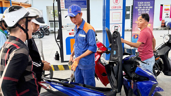 Tại Vĩnh Long, các doanh nghiệp cơ bản đồng thuận và tích cực triển khai lộ trình chuyển đổi sang kinh doanh xăng sinh học E10 - Ảnh: Thiện Chí.