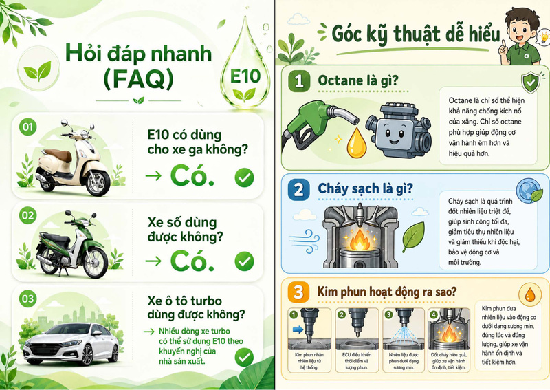 Cẩm nang sử dụng xăng E10 - 8