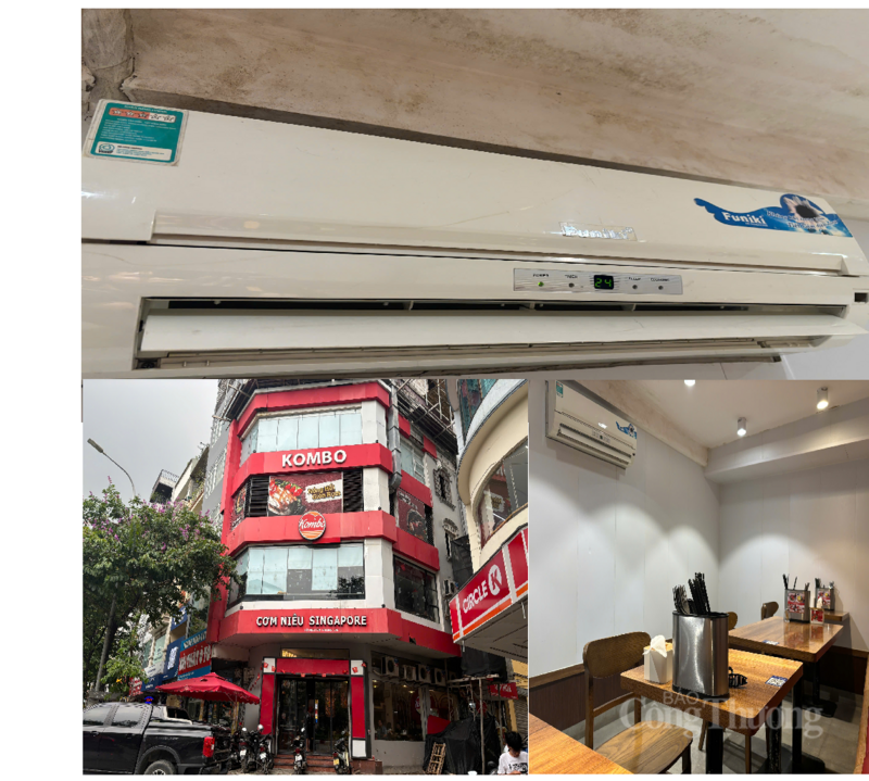 Nhà hàng cơm niêu Singapore (địa chỉ số 30 đường Nguyễn Phong Sắc, phường Cầu Giấy) để điều hoà 24 độ C dù lượng khách không quá đông.