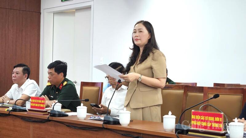 Lãnh đạo Sở Công Thương Hải Phòng phát biểu tại hội nghị.