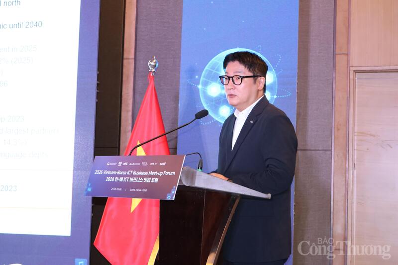Ông Kim Min Seok, Trưởng Văn phòng đại diện Trung tâm Hỗ trợ công nghệ thông tin Hà Nội (KICC Hanoi). Ảnh: Phương Hà