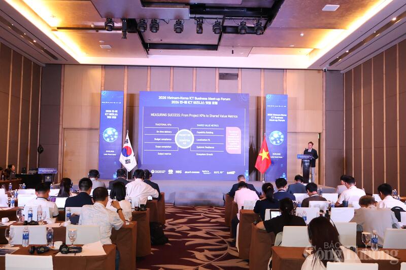 Diễn đàn Hợp tác công nghệ thông tin Việt Nam - Hàn Quốc 2026. Ảnh: Phương Hà