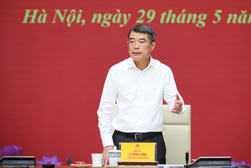 Bí thư Đảng ủy Chính phủ, Thủ tướng Chính phủ Lê Minh Hưng phát biểu tại Hội nghị - Ảnh: VGP/Nhật Bắc