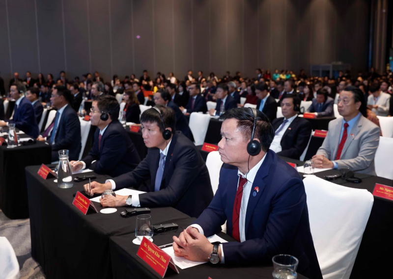 Các đại biểu dự Diễn đàn Kết nối công nghệ Việt Nam-Singapore. (Ảnh: Thống Nhất/TTXVN)