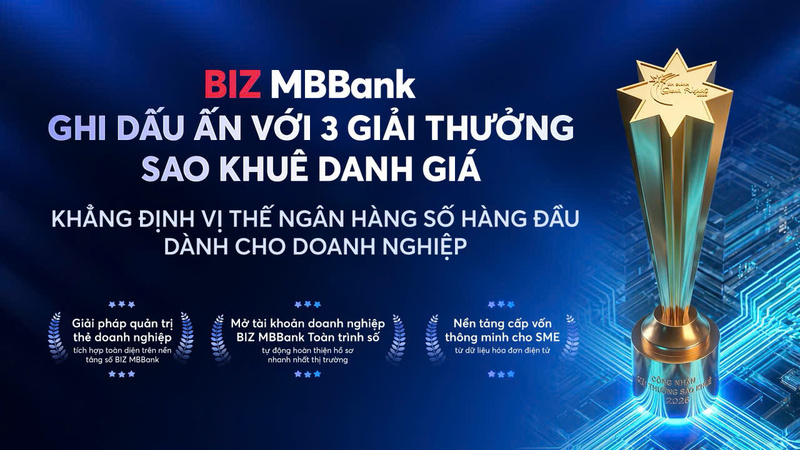 MB ghi dấu ấn với 5 giải thưởng Sao Khuê 2026 - 1