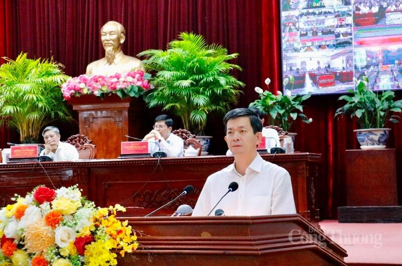 Ông Lê Quang Tùng, Bí thư Thành ủy Cần Thơ, phát biểu chỉ đạo tại hội nghị. Ảnh: Khánh Ngọc.