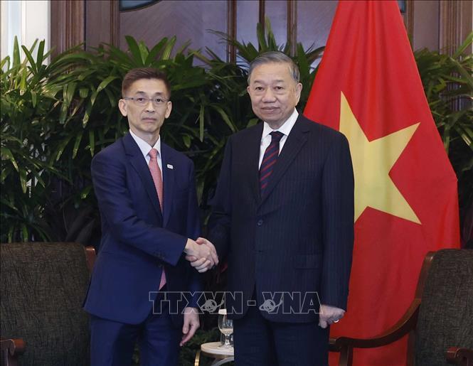 Tổng Bí thư, Chủ tịch nước Tô Lâm tiếp ông Wong Kim Yin, Tổng giám đốc Tập đoàn Sembcorp. Ảnh: Thống Nhất/TTXVN